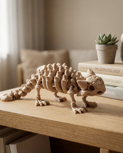 Anquilosaurio Articulado Impreso en 3D | 19 Articulaciones | Toyverse 3D