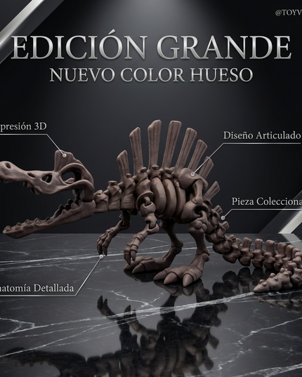 Espinosaurio Grande Articulado Impreso en 3D | 30cm | ToyVerse3D
