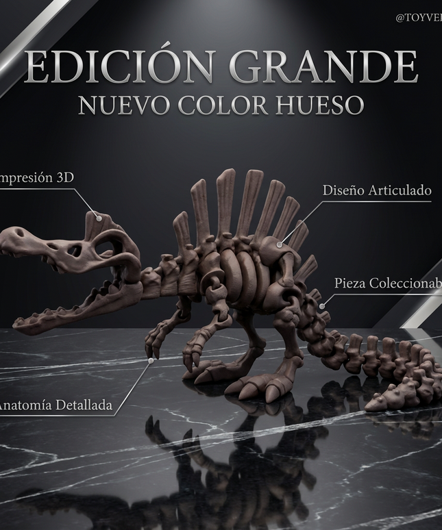 Espinosaurio Grande Articulado Impreso en 3D | 30cm | ToyVerse3D