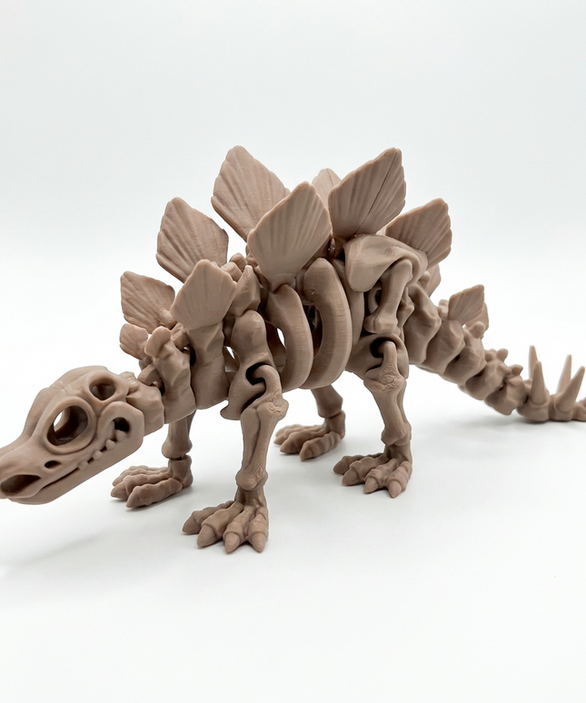 Estegosaurio Articulado Impreso en 3D | 17 Articulaciones | Toyverse 3D