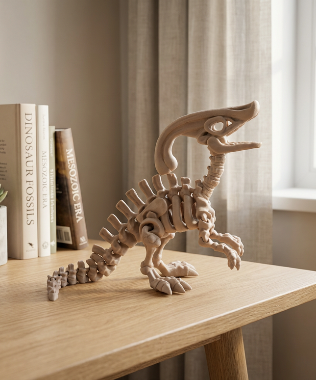 Parasaurolophus Articulado Impreso en 3D | 23 Articulaciones | Toyverse 3D