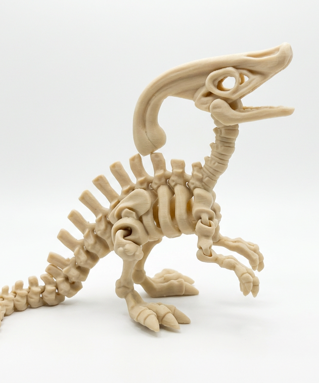 Parasaurolophus Articulado Impreso en 3D | 23 Articulaciones | Toyverse 3D