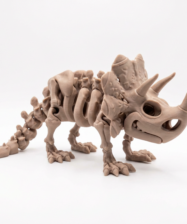 Triceratops Articulado Impreso en 3D | 12 Articulaciones | Toyverse 3D