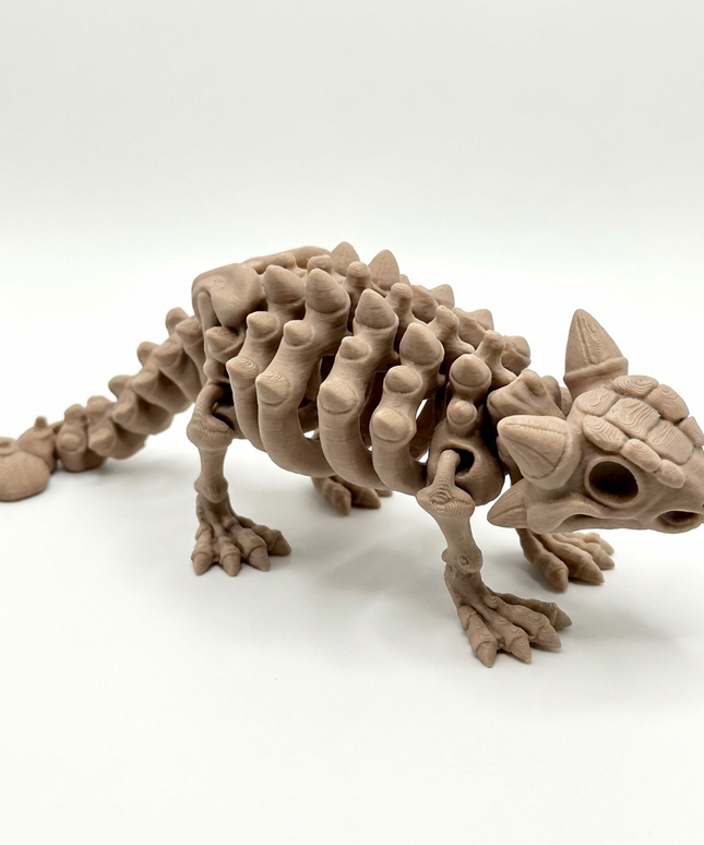 Anquilosaurio Articulado Impreso en 3D | 19 Articulaciones | Toyverse 3D