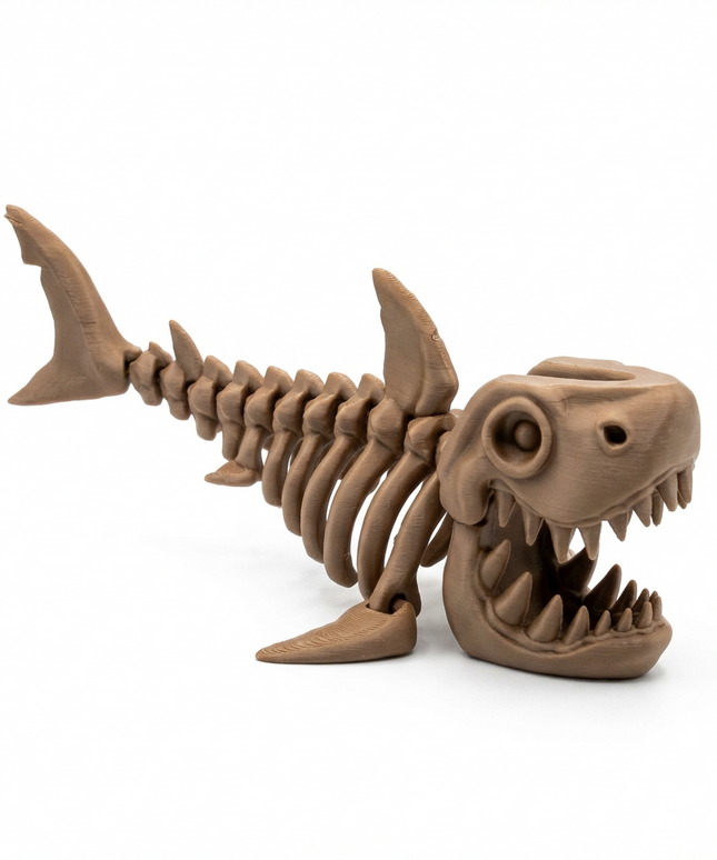 Megalodón Articulado Impreso en 3D | 14 Articulaciones | Toyverse 3D