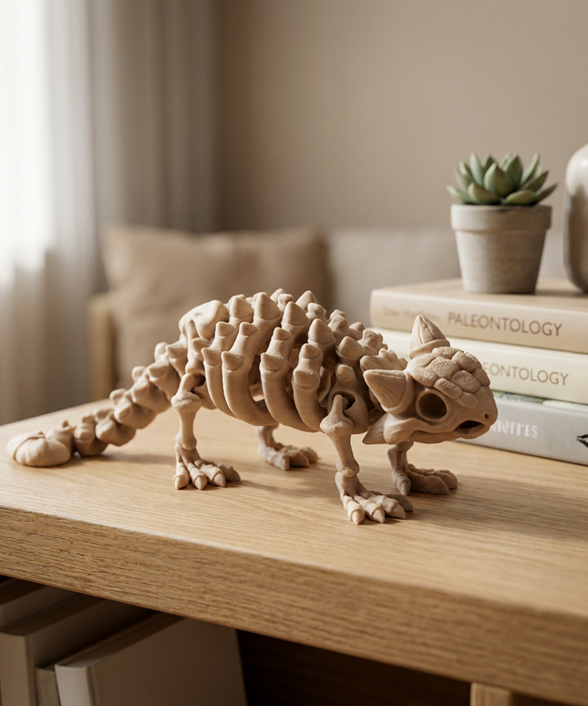 Anquilosaurio Articulado Impreso en 3D | 19 Articulaciones | Toyverse 3D
