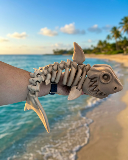 Megalodón Grande Articulado Impreso en 3D | 30cm | ToyVerse3D
