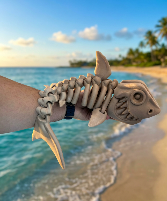 Megalodón Grande Articulado Impreso en 3D | 30cm | ToyVerse3D