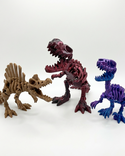 Pack Depredadores | 3 Carnívoros Articulados 3D | ToyVerse3D