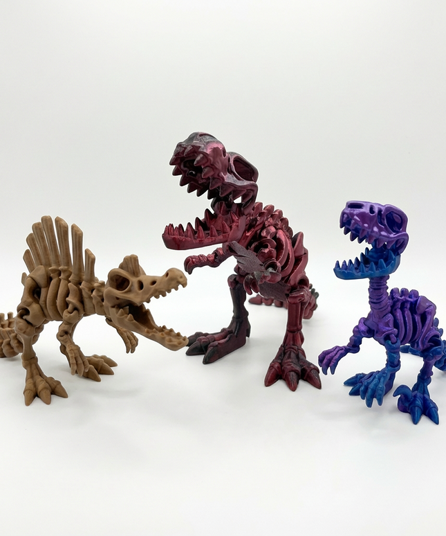 Pack Depredadores | 3 Carnívoros Articulados 3D | ToyVerse3D