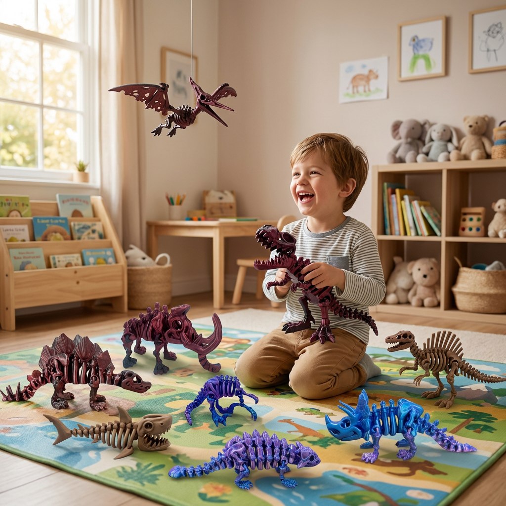 Hunner Files Pack Mega Colección 9 Dinosaurios Articulados 3D | ToyVerse3D ...