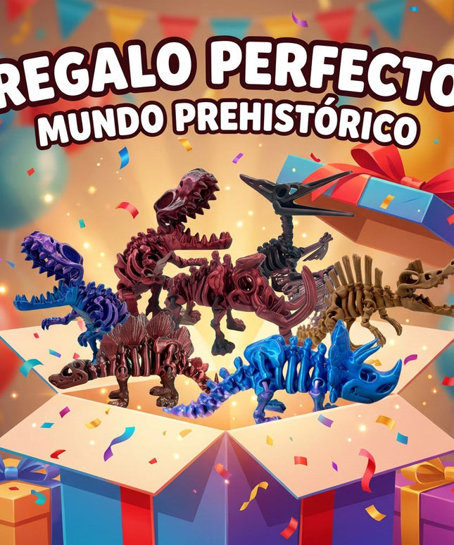 Pack Mega Colección | 9 Dinosaurios Articulados 3D | ToyVerse3D