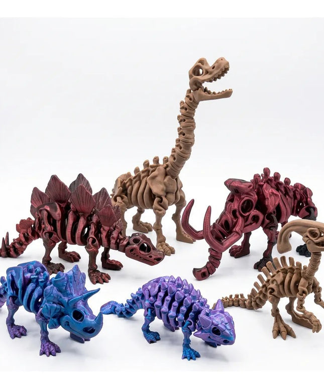 Pack Coleccionista | 6 Dinosaurios Articulados 3D | ToyVerse3D
