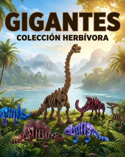 Pack Coleccionista | 6 Dinosaurios Articulados 3D | ToyVerse3D