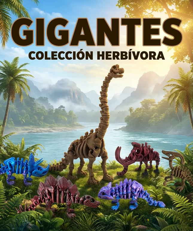 Pack Coleccionista | 6 Dinosaurios Articulados 3D | ToyVerse3D