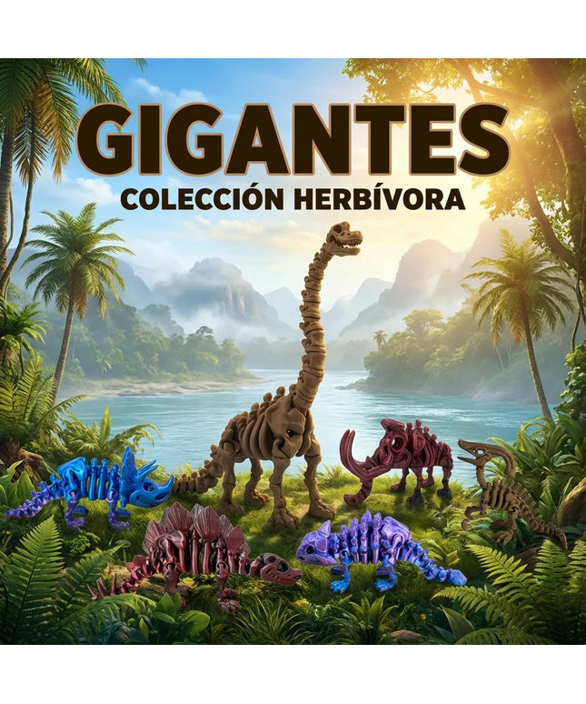 Pack Coleccionista | 6 Dinosaurios Articulados 3D | ToyVerse3D