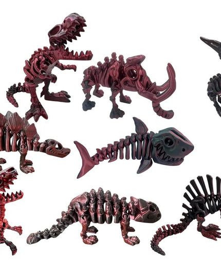 Pack Mega Colección | 9 Dinosaurios Articulados 3D | ToyVerse3D