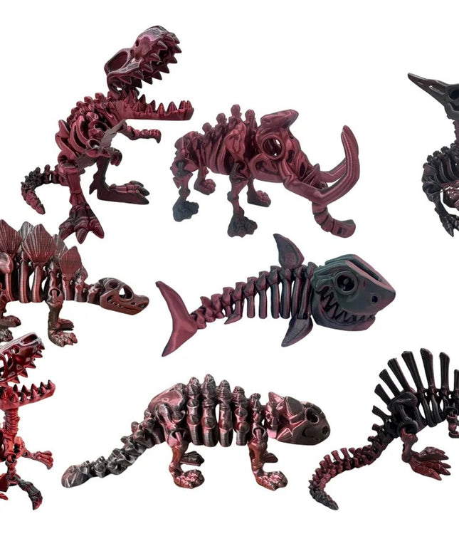 Pack Mega Colección | 9 Dinosaurios Articulados 3D | ToyVerse3D